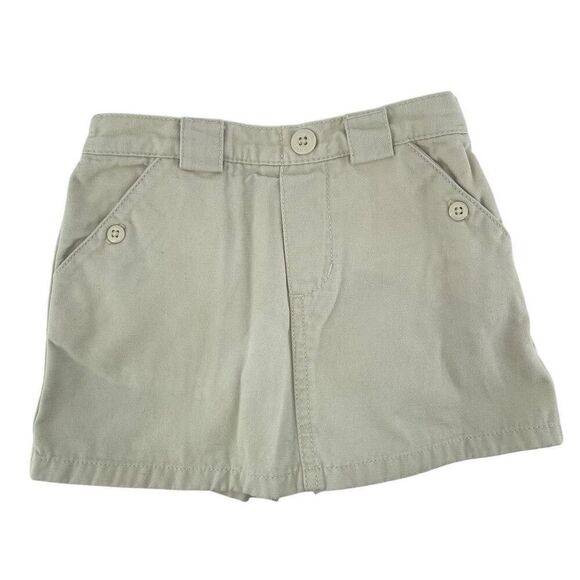 Old Navy Toddler Girls Khaki Cotton Pull-On Skort Y2K Style – Size 2T - Picture 1 of 11